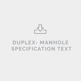 Predl DUPLEX Manhole specification text