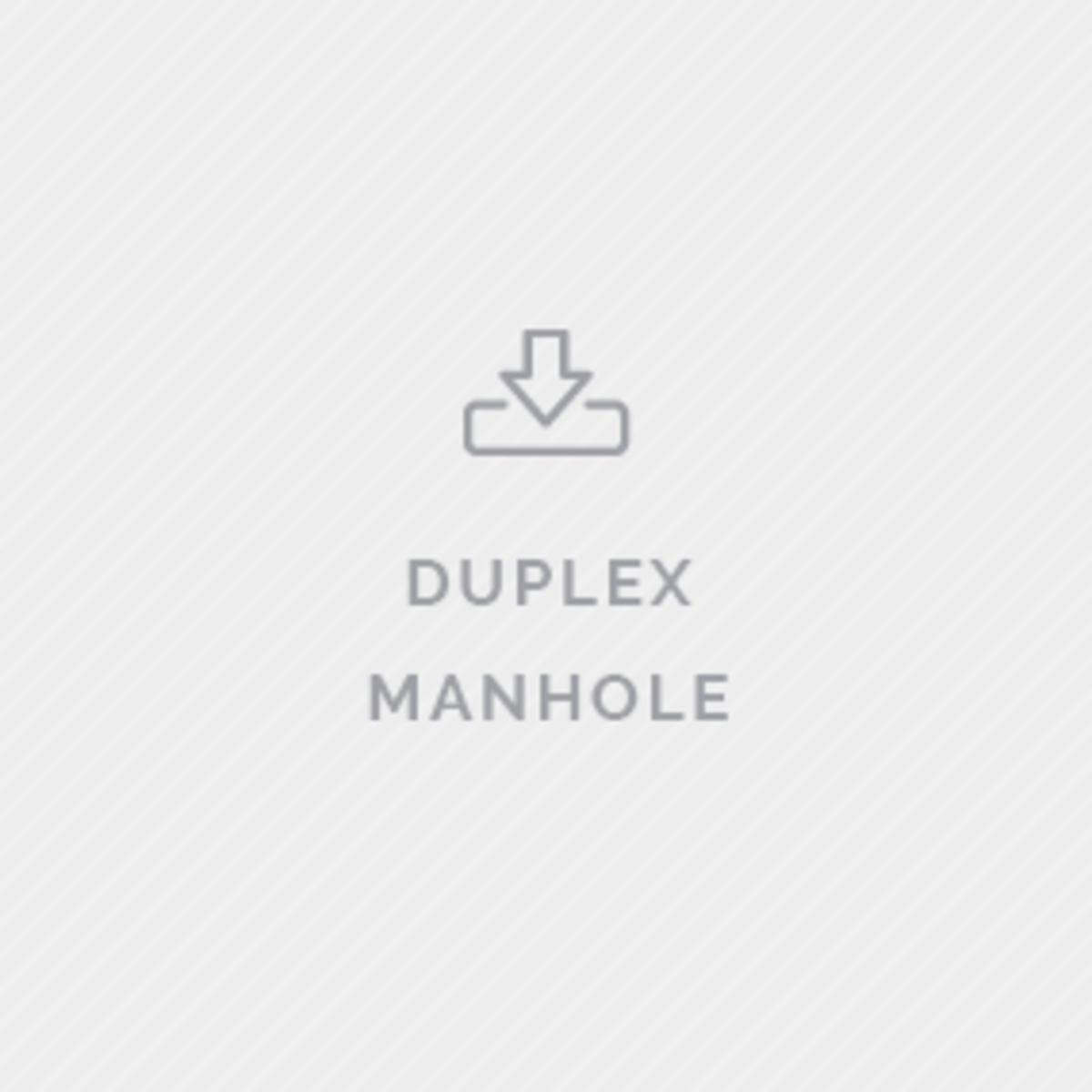 order sheet duplex manhole